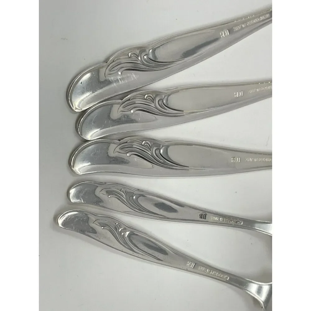 International EXQUISITE Silverplate 1957 Serving Table Sugar Spoons Butter Knife